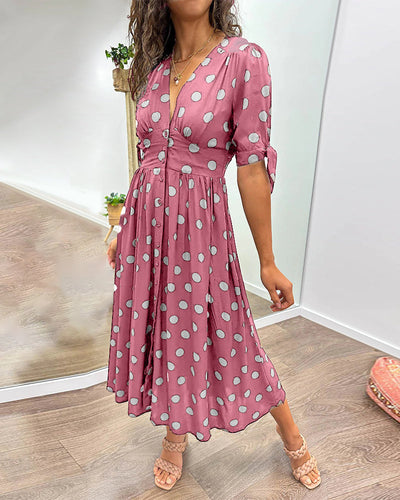 Monique | Elegancka sukienka w groszki