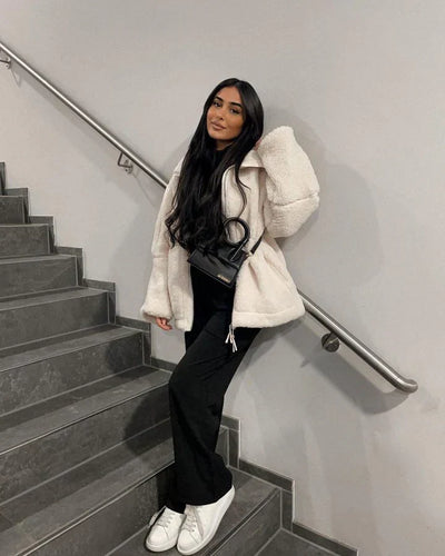 Livia | Miękka i przytulna kurtka typu teddy