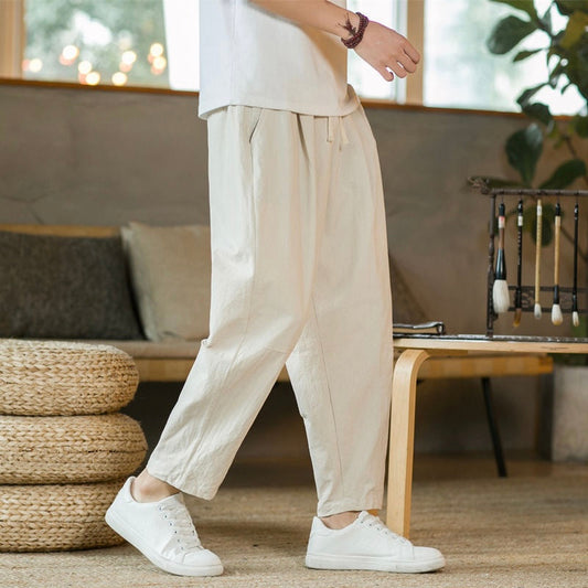 Pantalon Levant – Lin Large Décontracté