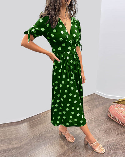 Monique | Elegancka sukienka w groszki