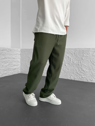 Pantalon Relax Fit Côtelé
