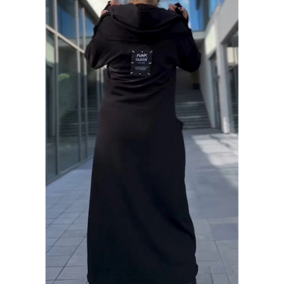 Noelia – sukienka-bluza z kapturem