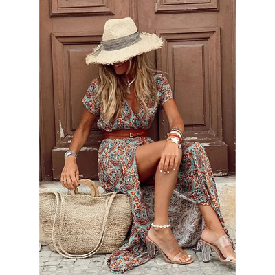 AURELIA | Zwiewna boho sukienka maxi