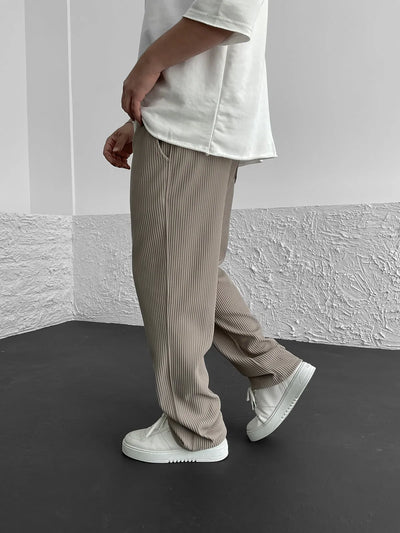 Pantalon Relax Fit Côtelé
