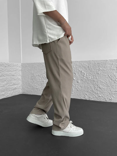 Pantalon Relax Fit Côtelé