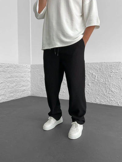 Pantalon Relax Fit Côtelé