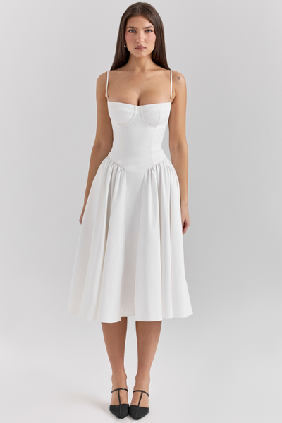 Eliza – Midi sukienka z gorsetem