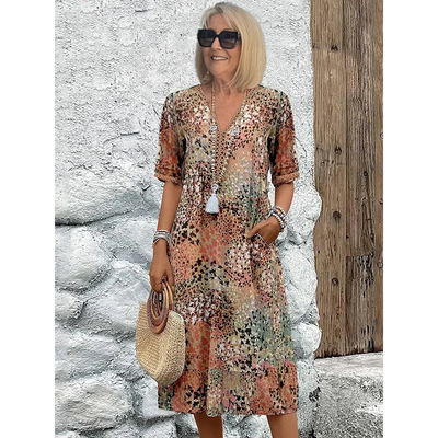 Robe Vivienne – Éclat Floral et Liberté