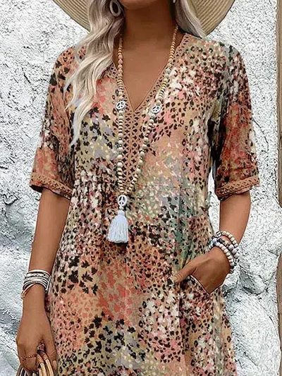 Robe Vivienne – Éclat Floral et Liberté