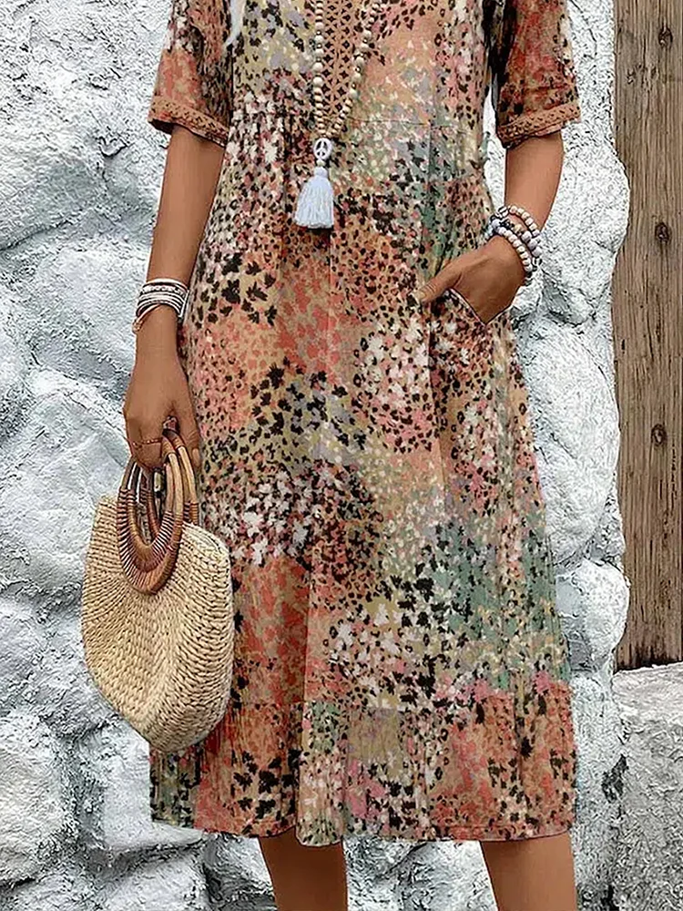 Robe Vivienne – Éclat Floral et Liberté