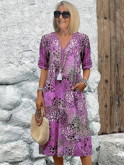 Robe Vivienne – Éclat Floral et Liberté