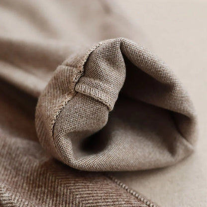 Pantalon Cortina – Tissage Chevron Brossé