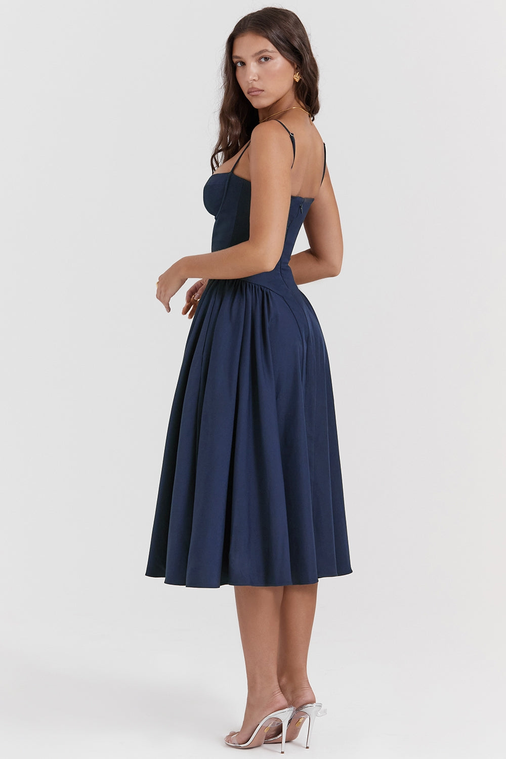 Eliza – Midi sukienka z gorsetem