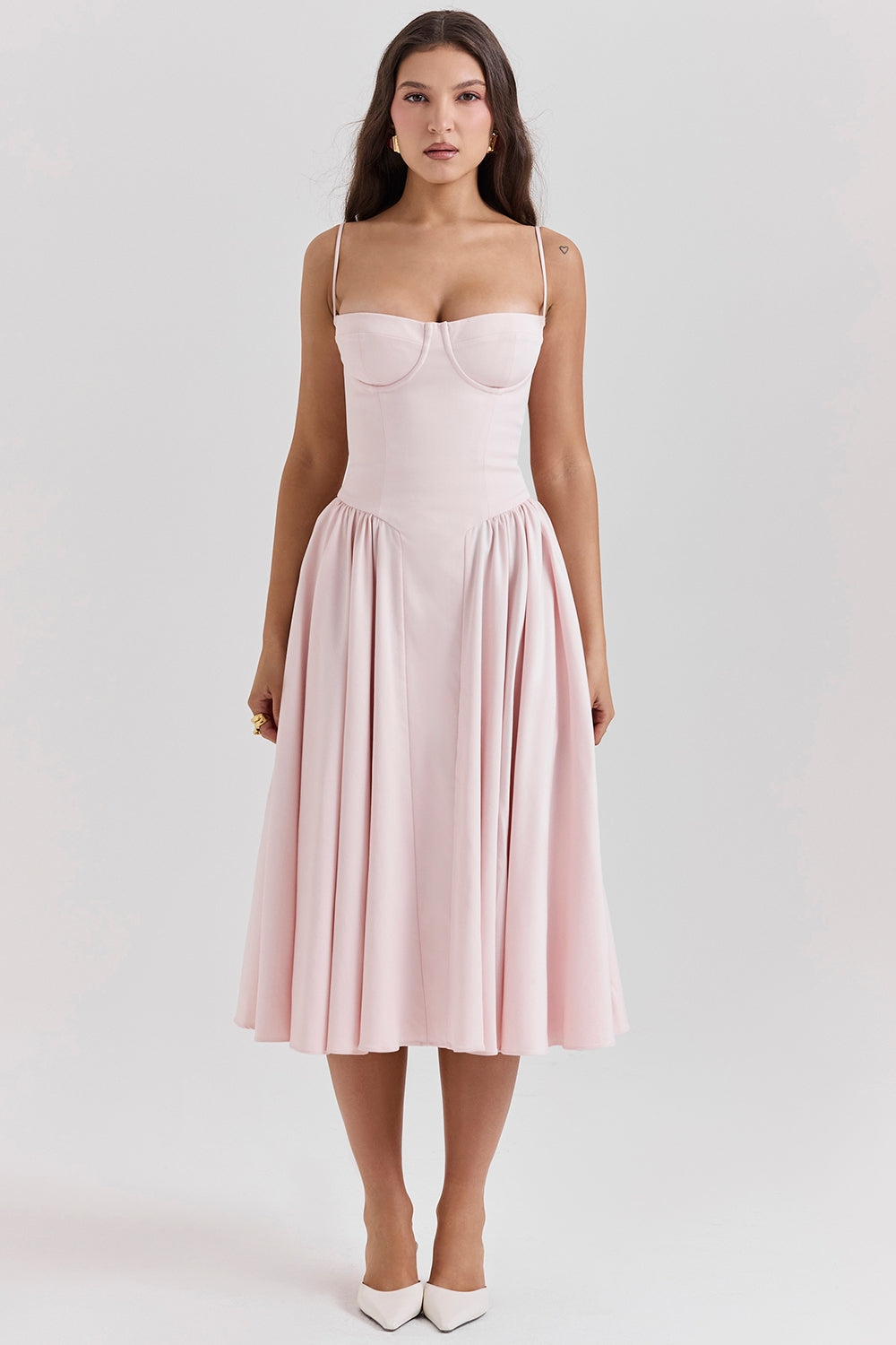 Eliza – Midi sukienka z gorsetem