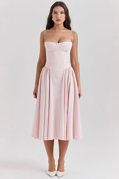 Eliza – Midi sukienka z gorsetem