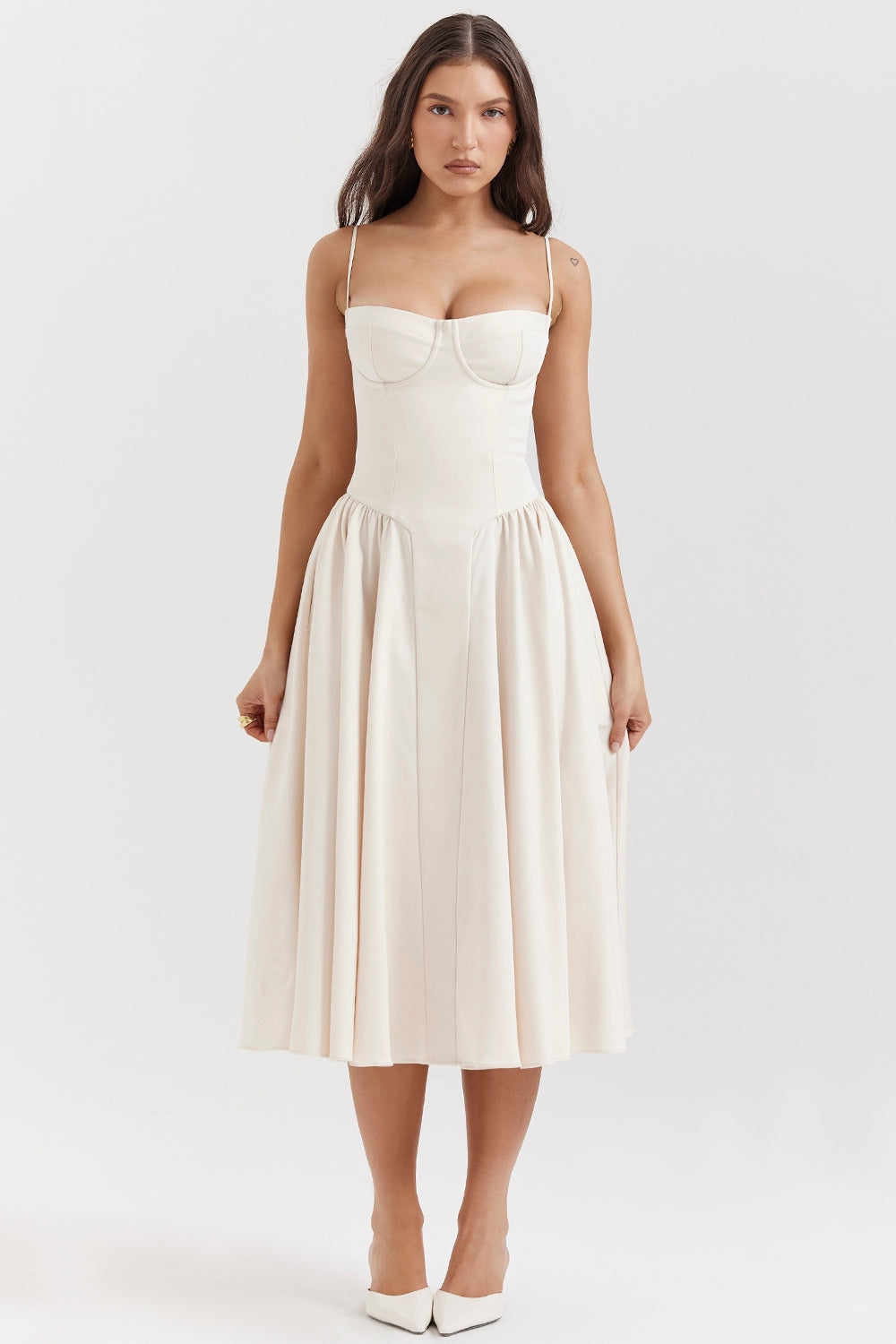 Eliza – Midi sukienka z gorsetem