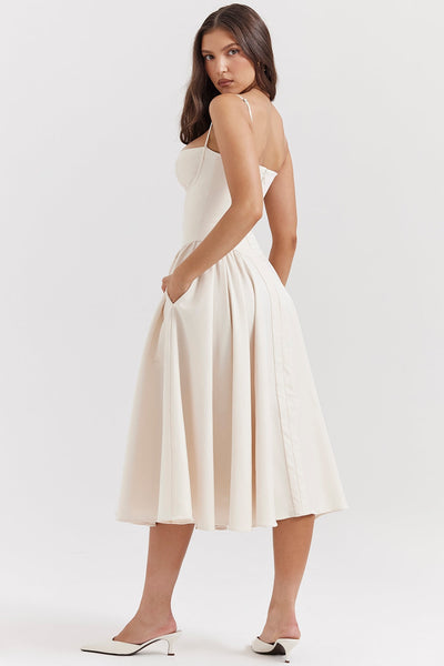 Eliza – Midi sukienka z gorsetem