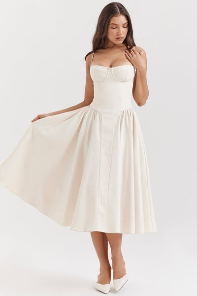 Eliza – Midi sukienka z gorsetem