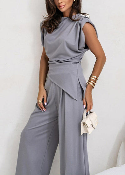 Solène – Ensemble Drapé Élégant