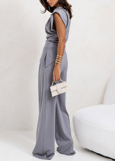 Solène – Ensemble Drapé Élégant