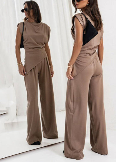 Solène – Ensemble Drapé Élégant
