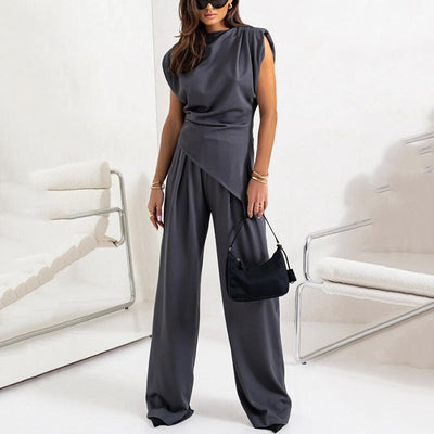 Solène – Ensemble Drapé Élégant